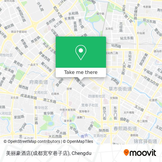 美丽豪酒店(成都宽窄巷子店) map