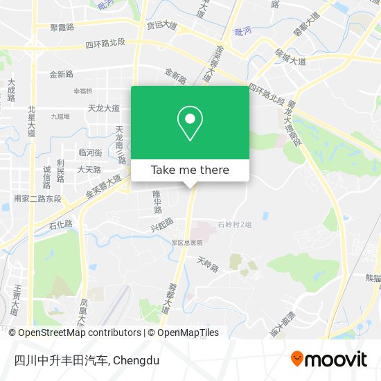 四川中升丰田汽车 map