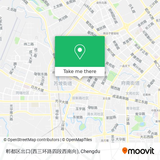 郫都区出口(西三环路四段西南向) map