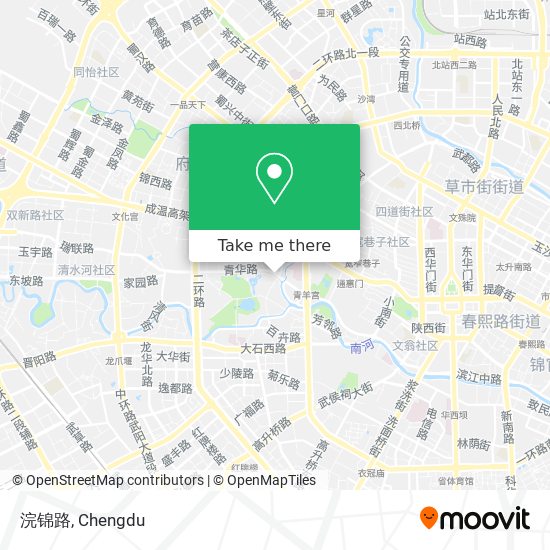 浣锦路 map