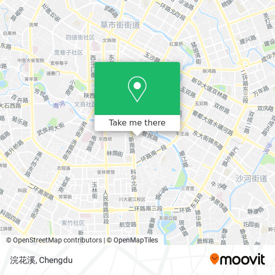 浣花溪 map