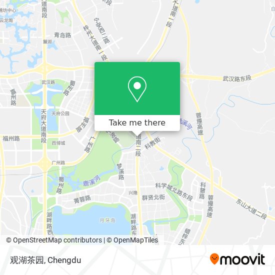 观湖茶园 map