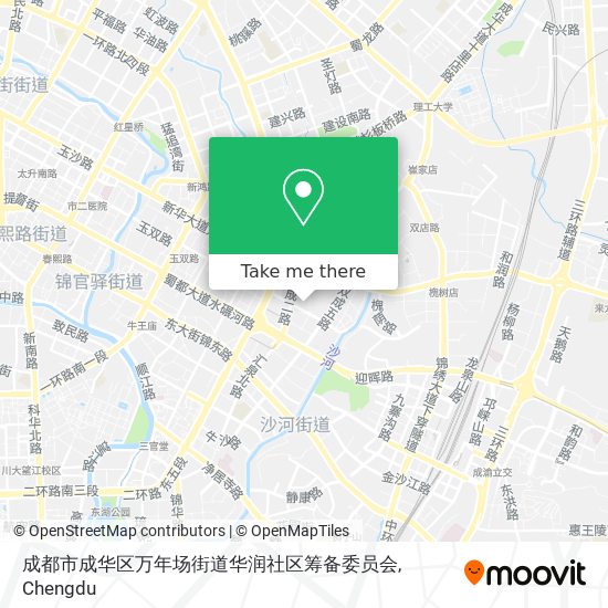 成都市成华区万年场街道华润社区筹备委员会 map