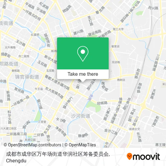 成都市成华区万年场街道华润社区筹备委员会 map