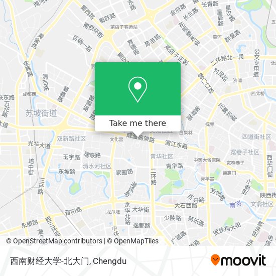 西南财经大学-北大门 map