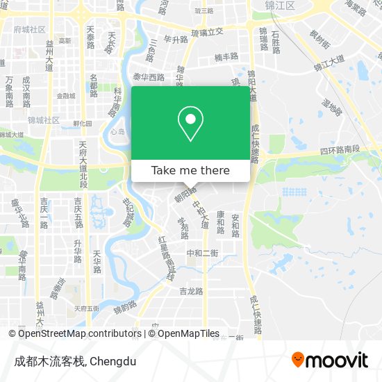 成都木流客栈 map