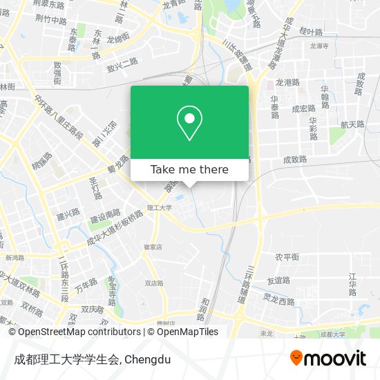 成都理工大学学生会 map