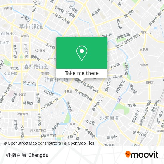 纤指百眉 map