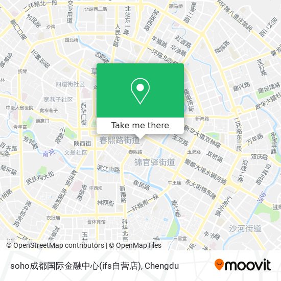 soho成都国际金融中心(ifs自营店) map