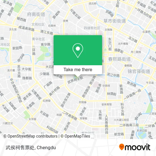 武侯祠售票处 map