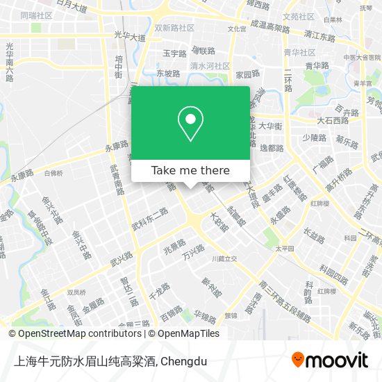 上海牛元防水眉山纯高粱酒 map
