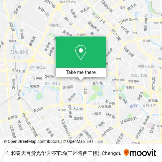 仁和春天百货光华店停车场(二环路西二段) map