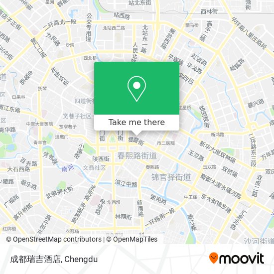 成都瑞吉酒店 map