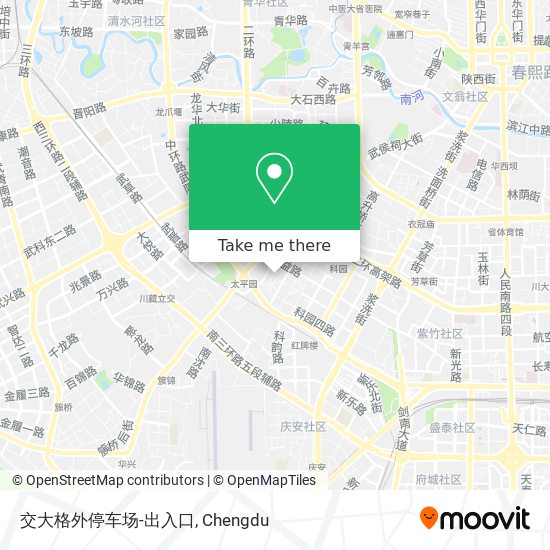 交大格外停车场-出入口 map