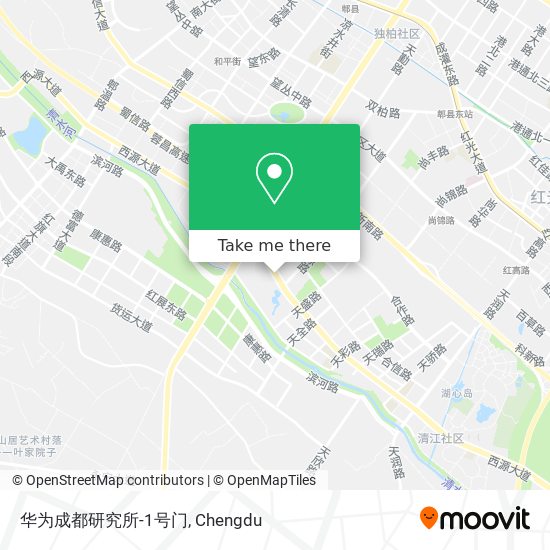 华为成都研究所-1号门 map