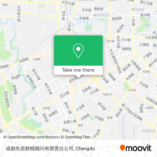 成都先咨财税顾问有限责任公司 map