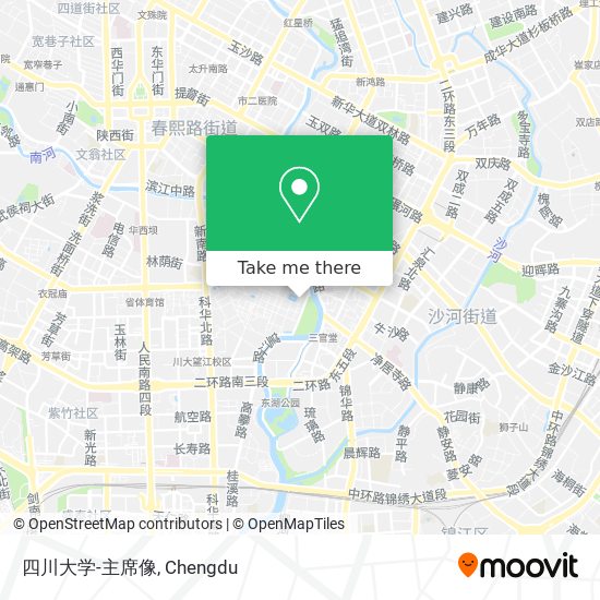 四川大学-主席像 map