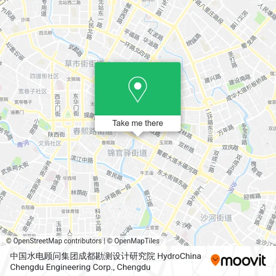 中国水电顾问集团成都勘测设计研究院 HydroChina Chengdu Engineering Corp. map