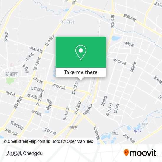 天使湖 map