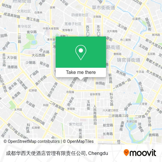 成都华西天使酒店管理有限责任公司 map