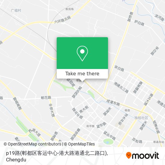 p19路(郫都区客运中心-港大路港通北二路口) map