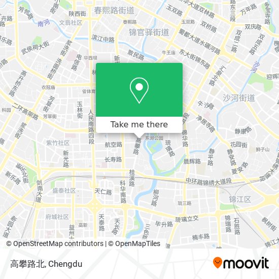 高攀路北 map
