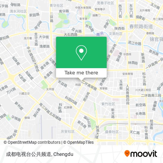 成都电视台公共频道 map