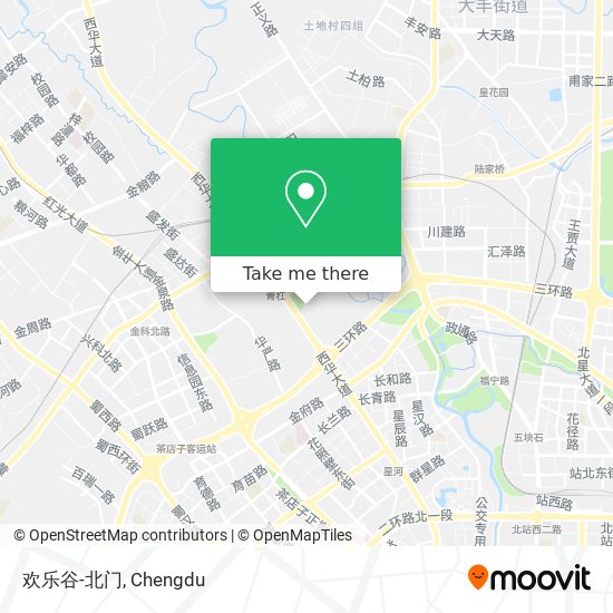 欢乐谷-北门 map