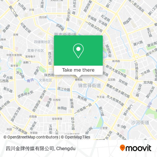 四川金牌传媒有限公司 map