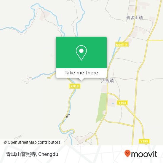 青城山普照寺 map