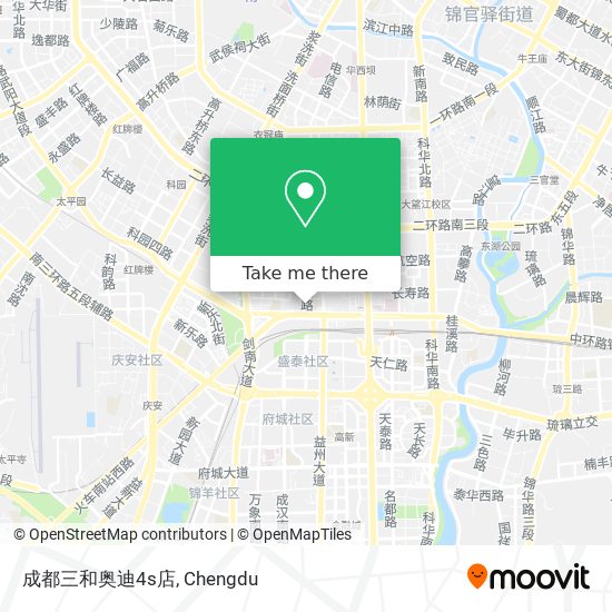 成都三和奥迪4s店 map