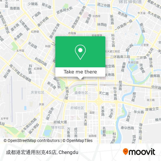 成都港宏通用别克4S店 map