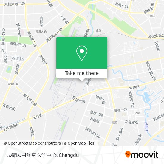 成都民用航空医学中心 map