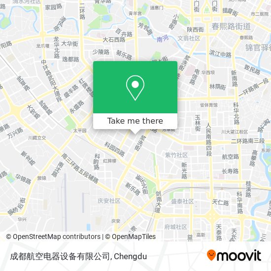 成都航空电器设备有限公司 map