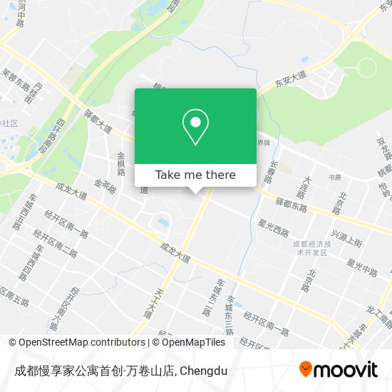 成都慢享家公寓首创·万卷山店 map