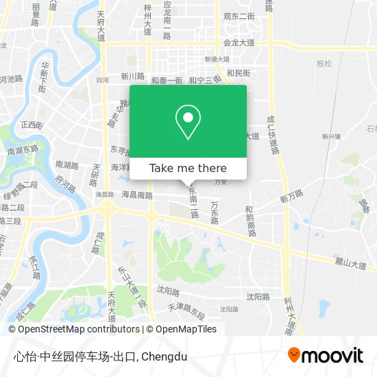 心怡·中丝园停车场-出口 map
