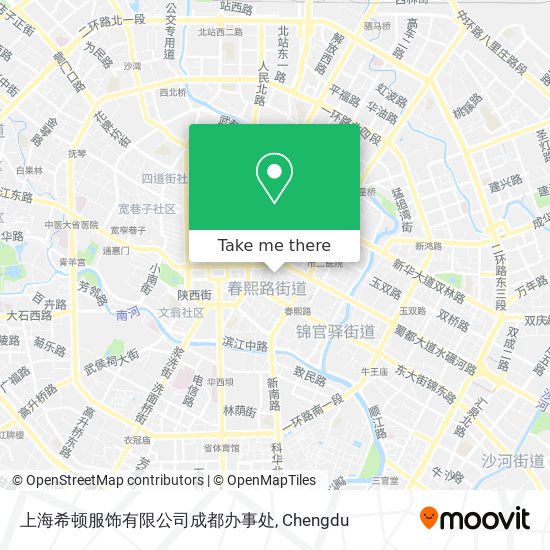 上海希顿服饰有限公司成都办事处 map