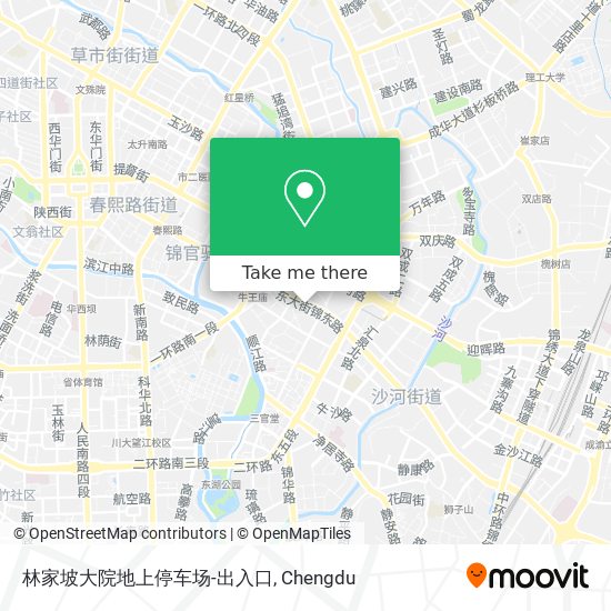 林家坡大院地上停车场-出入口 map