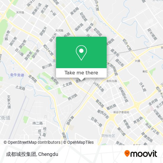成都城投集团 map
