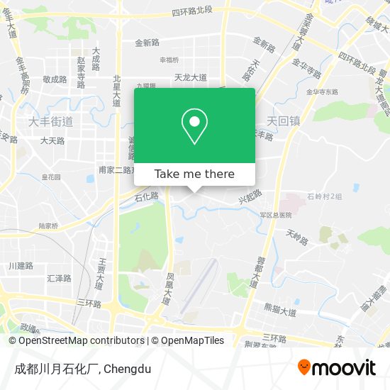 成都川月石化厂 map