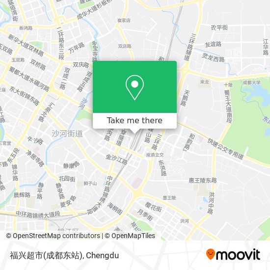 福兴超市(成都东站) map