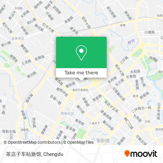 茶店子车站旅馆 map
