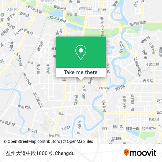 益州大道中段1800号 map