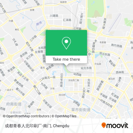 成都青春人北印刷厂-南门 map