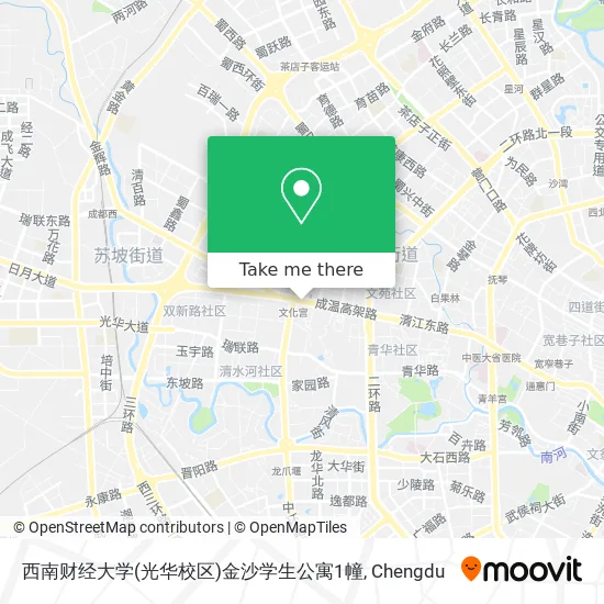 西南财经大学(光华校区)金沙学生公寓1幢 map
