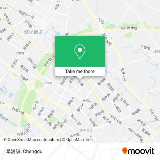 犀浦镇 map