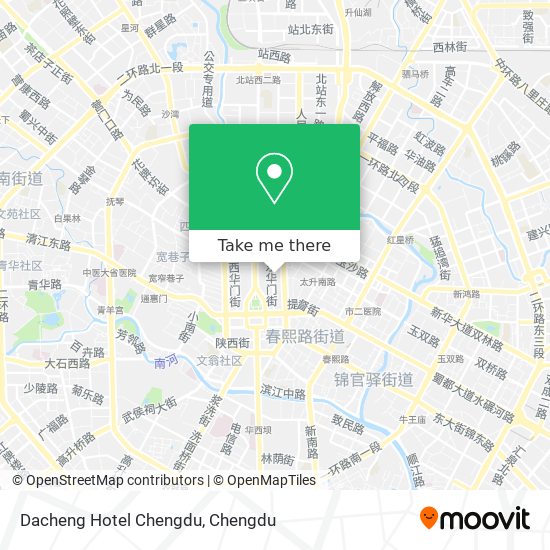 Dacheng Hotel Chengdu map