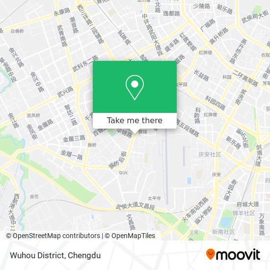 Wuhou District map