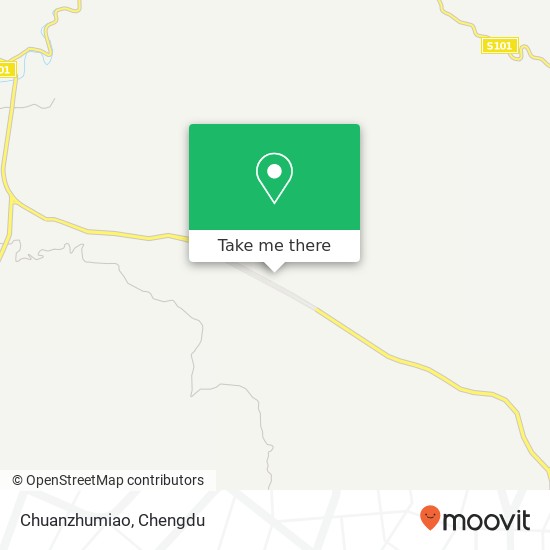 Chuanzhumiao map