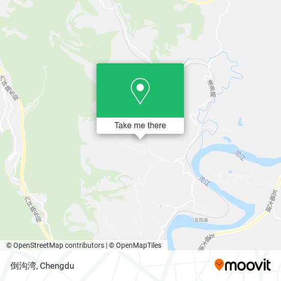 倒沟湾 map